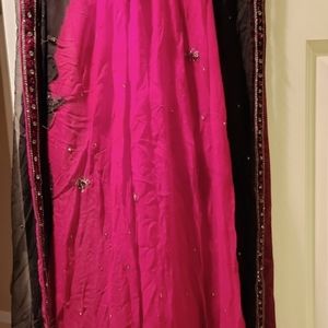 Kurta pyjama black and red 3pcs